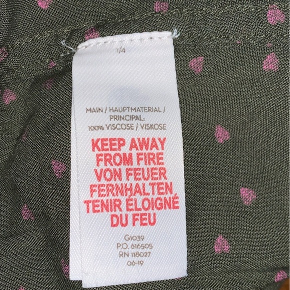 BODEN girls size 16y XL drawstring lose fit jogger pants green pink hearts belt - Picture 10 of 10